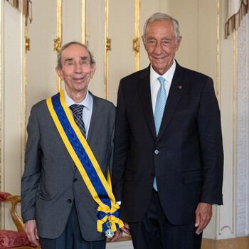 Professor Doutor Jorge Miranda condecorado pelo Presidente da República com a com a Grã-Cruz da Ordem de Camões